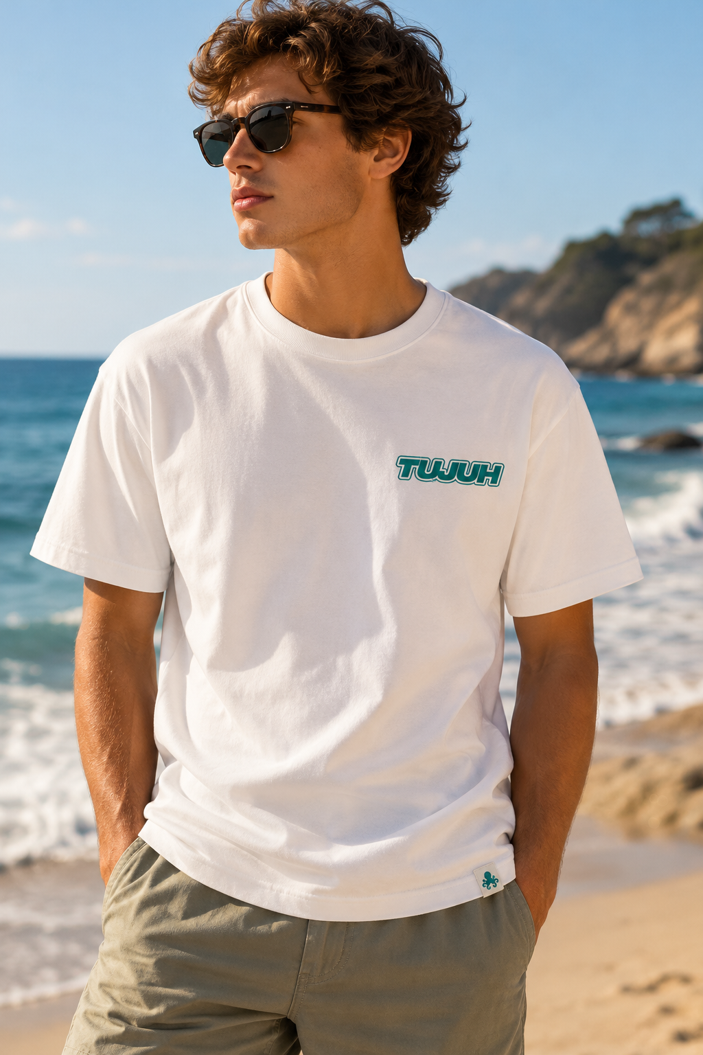 CAMISETA BLANCA TUJUH