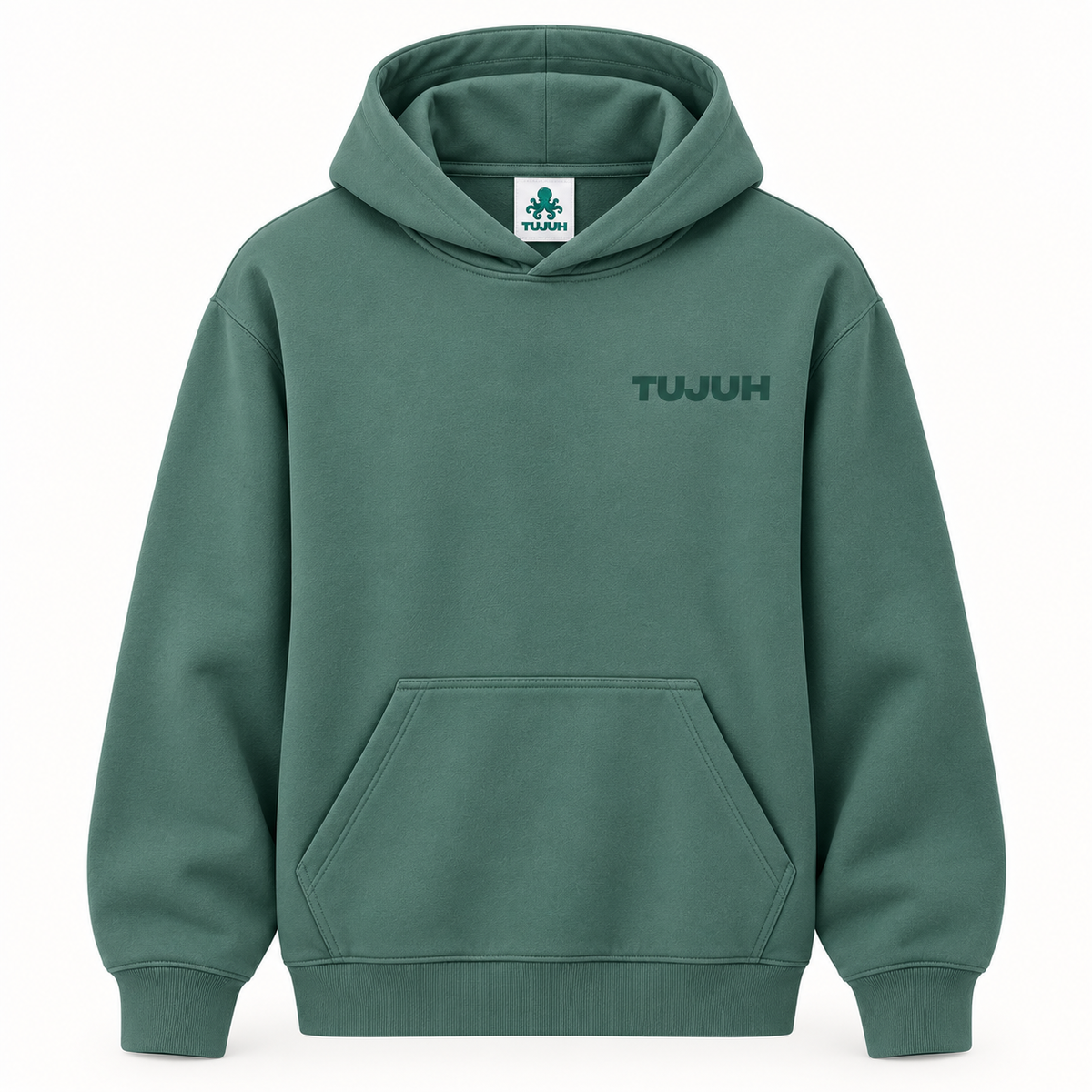 SUDADERA VERDE MOSS PULPO