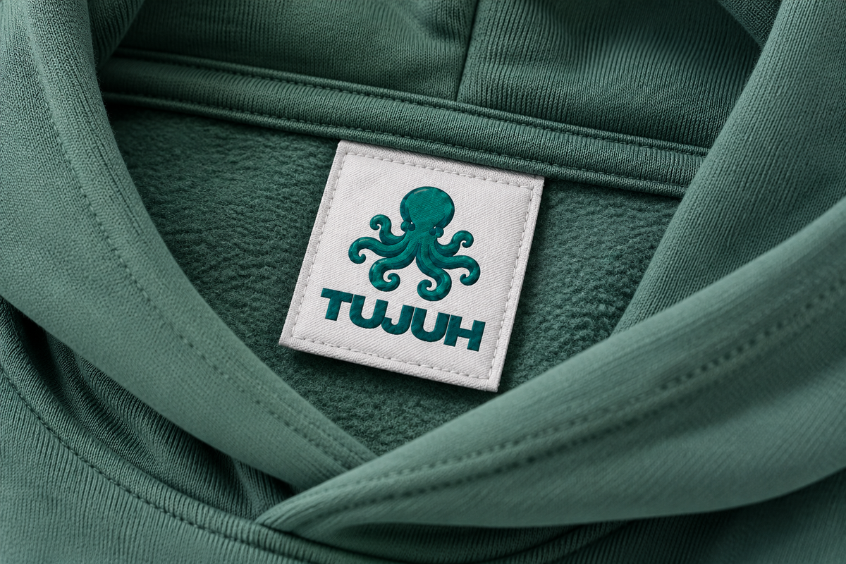 SUDADERA VERDE MOSS PULPO