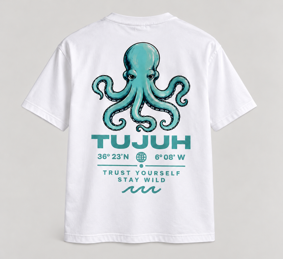 CAMISETA BLANCA OCEAN PULPO